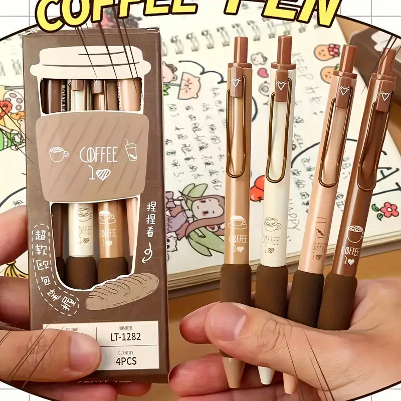 4-Pack Retractable Gel Ink Rollerball Pens