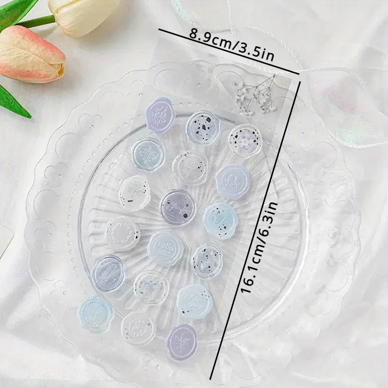 Vintage wax seal stickers