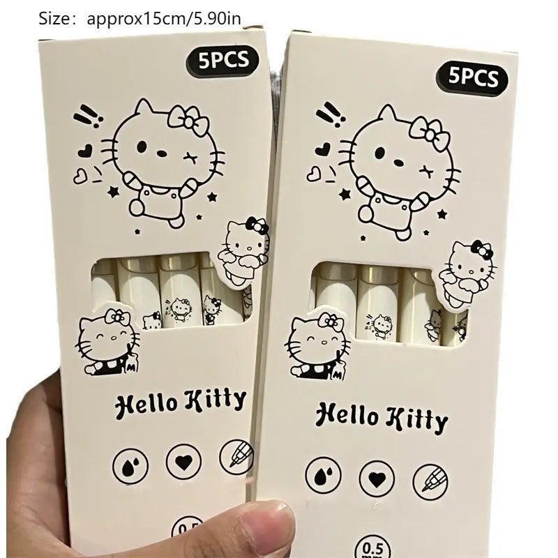 5 piece hello kitty pen set