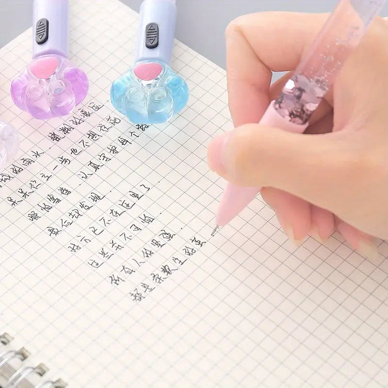 3 heart light pen set