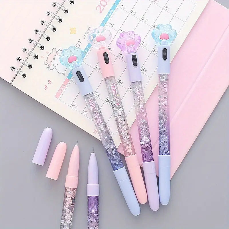 3 heart light pen set