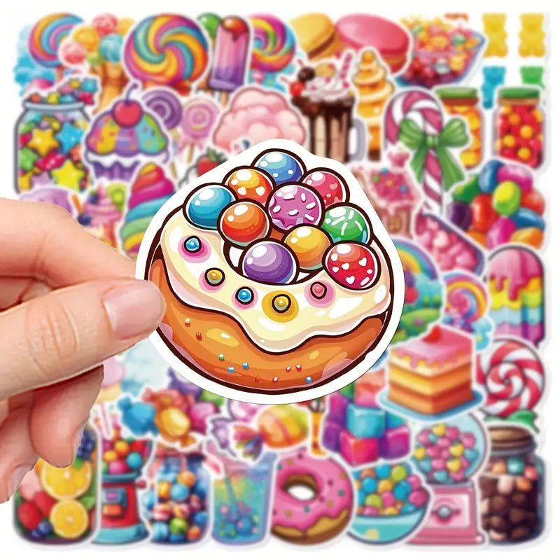 Vibrant candy stickers