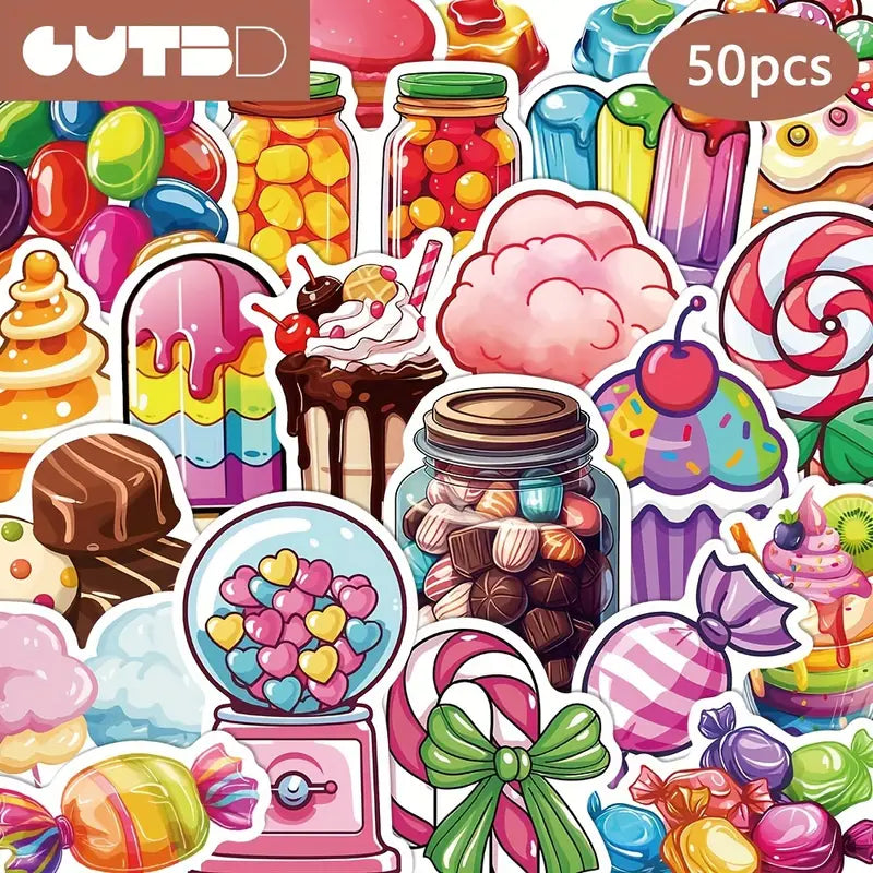 Vibrant candy stickers