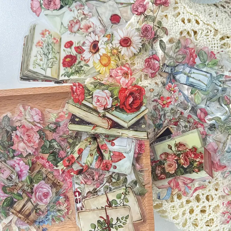 Floral and plant stickers