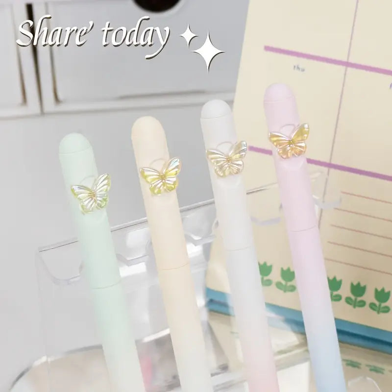 4PCS Butterfly Gel Rollerball Pens