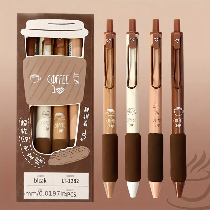 4-Pack Retractable Gel Ink Rollerball Pens