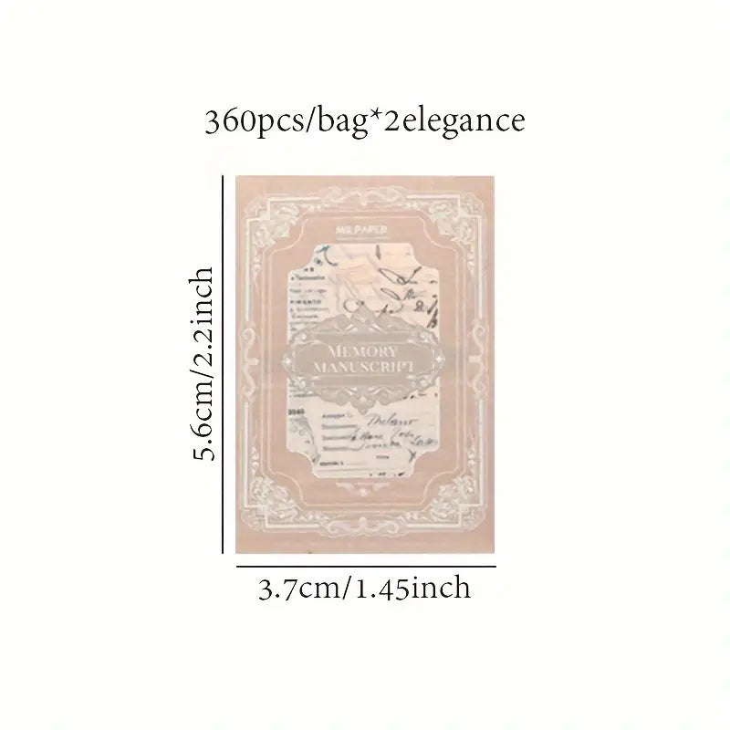 Vintage stickers book