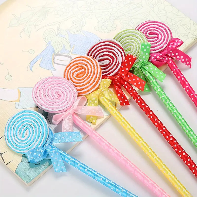 6pcs Creative Stationery Lollipop