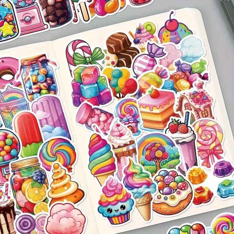Vibrant candy stickers