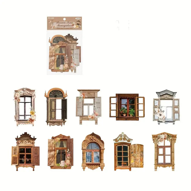 Vintage window stickers