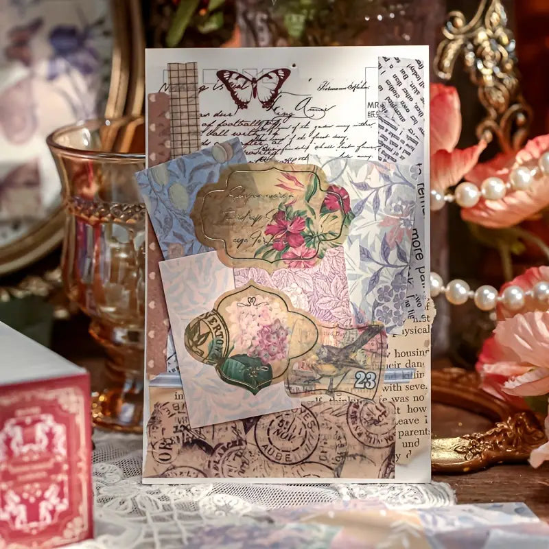 Vintage stickers book