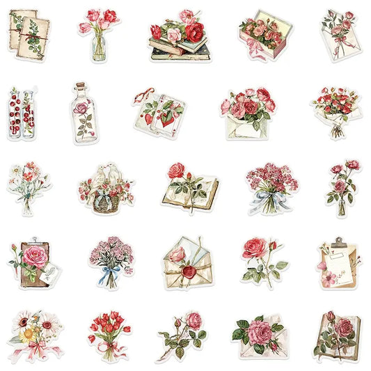 Floral and plant stickers