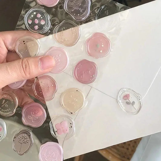 Vintage wax seal stickers