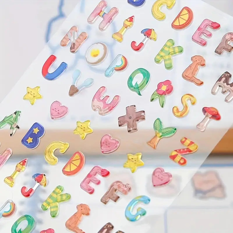 Alphanumeric stickers