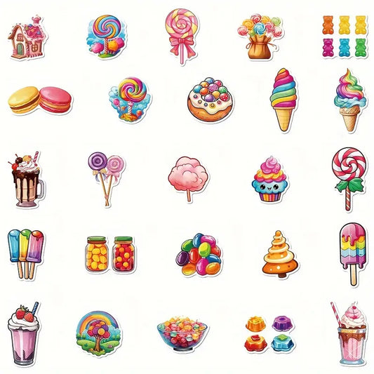 Vibrant candy stickers