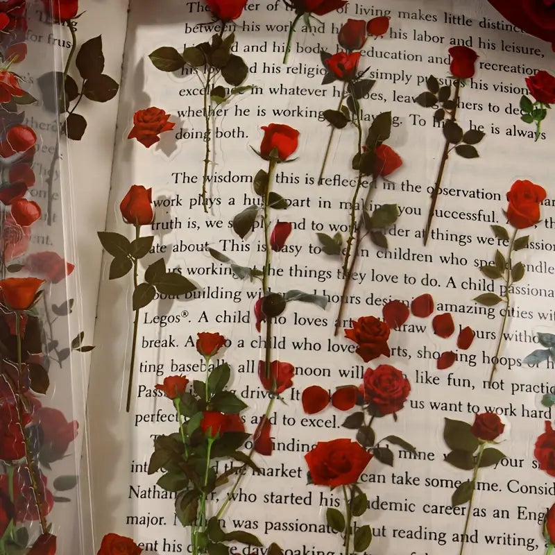 Vintage rose stickers