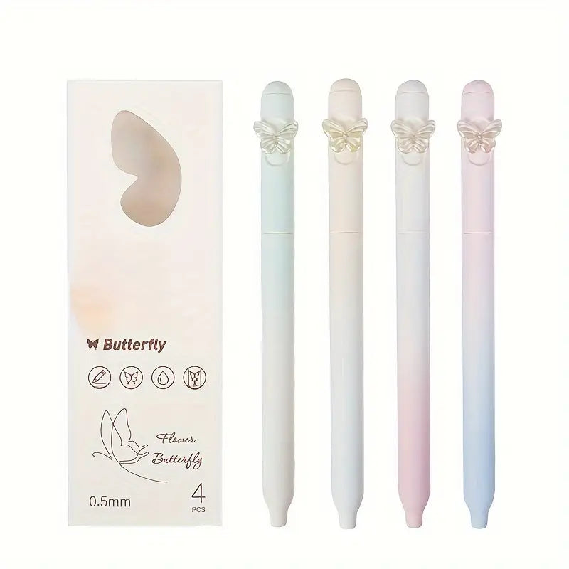 4PCS Butterfly Gel Rollerball Pens