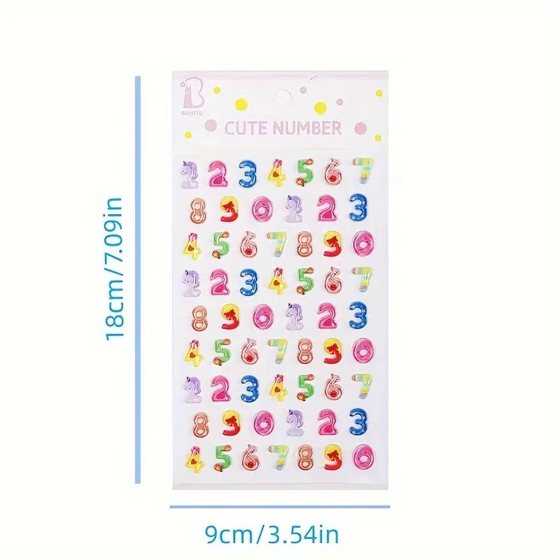 Alphanumeric stickers